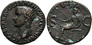 Caligula (37-41) - As (11,22 g), Roma, 37-38 ... 