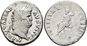 Nero (54-68) - Denarius (2,91 g), Roma, ... 