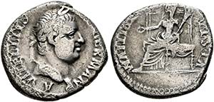 Vitellius (69) - Denarius (3,35 g), Lugdunum ... 