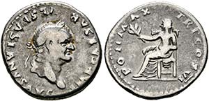 Vespasianus (69-79) - Denarius (3,25 g), ... 