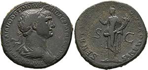 Traianus (98-117) - Sestertius (25,55 g), ... 