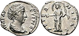 Faustina Maior (138-141) - Denarius (3,24 ... 