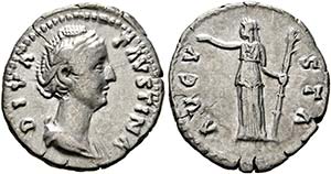 Faustina Maior (138-141) - Denarius (3,25 ... 