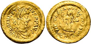 Anastasius I. (491-518) - Tremissis (1,46 ... 
