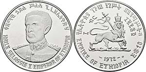 Haile Selassie I. 1941-1974 - 10 Dollars EE ... 