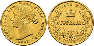 Victoria 1837-1901 - Sovereign 1868 Sydney ... 