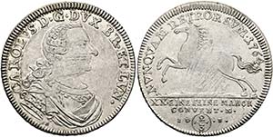 Karl I. 1735-1780 - 2/3 Taler 1764 ID-B ... 