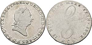 Georg III. 1760-1820 - 2/3 Taler 1802 C ... 