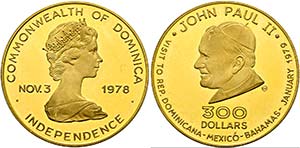 DOMINICA - 300 Dollars (19,18g) 1979 ... 