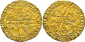 Heinrich VI. 1422-1453 - Salut dor, 2. ... 
