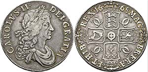 Karl II. 1660-1685 - Crown 1668  S:3357 ... 