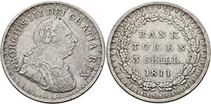 Georg III. 1760-1820 - Bank Token zu 3 ... 