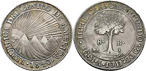 GUATEMALA - 8 Reales 1840 NG-MA Nueva ... 