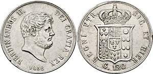 Ferdinand II. 1830-1859 - Piastra (120 ... 