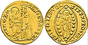 Giovanni II. Corner 1709-1722 - Zecchino ... 