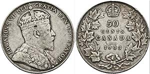 Edward VII. 1901-1910 - 50 Cents 1903 H  ... 