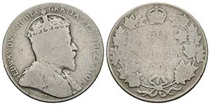 Edward VII. 1901-1910 - 50 Cents 1904 R ... 