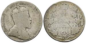 Edward VII. 1901-1910 - 50 Cents 1905 R ... 