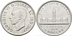 Georg VI. 1936-1952 - Dollar 1939  KM:38 ... 