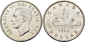 Georg VI. 1936-1952 - Dollar 1948 kl. ... 