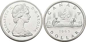 Elisabeth II. seit 1952 - Dollar 1965  ... 