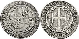 Heinrich von Galen 1551-1557 - 1/2 Mark 1556 ... 