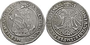 Nijmegen - Taler o.J. (1555) mit Titel Karl ... 