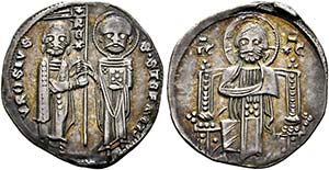 Stefan Uros II Milutin 1282-1321 - Dinar ... 