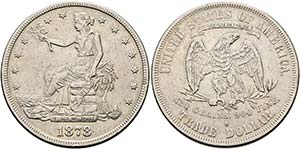 U S A - Trade-Dollar 1878 S San Francisco  ... 