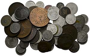 WELTLOTS - Lot 63 Stück; Münzen aus ... 