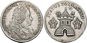 Karl VI. 1711-1740 - AR-Medaille (8,47g), ... 