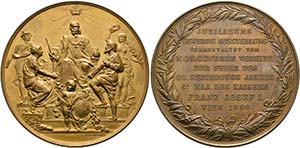 Franz Joseph 1848-1916 - AE-Medaille (63mm) ... 