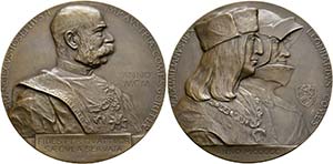 Franz Joseph 1848-1916 - AE-Medaille (66mm) ... 