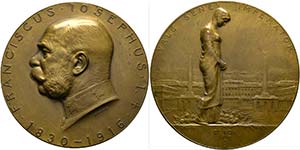 Franz Joseph 1848-1916 - AE-Medaille (66mm) ... 