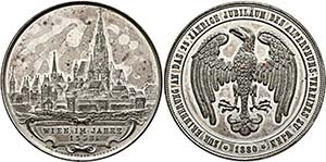 Wien - Lot 5 Stück; AE-Medaille 1835 von ... 