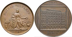 Wien - Lot 6 Stück; AE-Medaillen 1869 des ... 