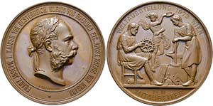 Wien - AE-Preismedaille (70mm) 1873 der ... 