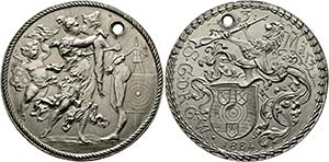 Wien - AE-Medaille (40mm) 1884 (von Anton ... 
