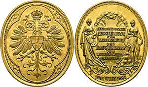 Wien - Ovale AE-Staatspreismedaille 1891 ... 