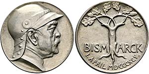 BISMARCK, Otto 1815-1898 - AR-Medaille ... 