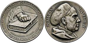 LUTHER, Martin 1483-1546 - AR-Medaille ... 