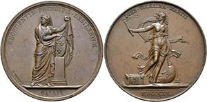 Ludwig XVIII. 1814-1824 - AE-Medaille (50mm) ... 