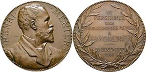 Paris - AE-Medaille (68mm) 1881 von P. ... 