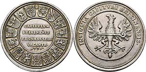 Sedisvakanz 1779 - AR-Medaille (43,74g), ... 