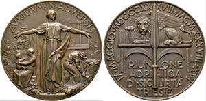 ITALIEN - Triest - AE-Medaille (57mm) 1938 ... 
