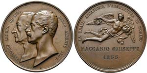 Karl Albert 1831-1849 - AE-Medaille (56mm) ... 