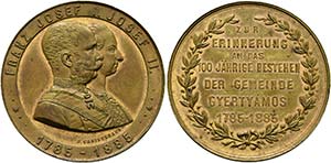 Carpinis (Gyertyamos) im Banat - AE-Medaille ... 