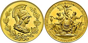 Teplitz - Schönau - AE-Medaille (vergoldet) ... 
