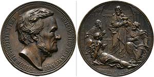 WAGNER, Richard 1813-1883 - AE-Medaille ... 