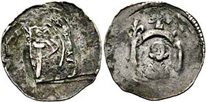 Bernhard II. 1202-1256 - Pfennig o.J. St. ... 